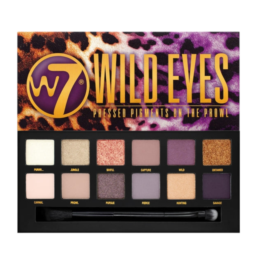 W7 Wild Eyes Pressed Pigment Eyeshadow Palette