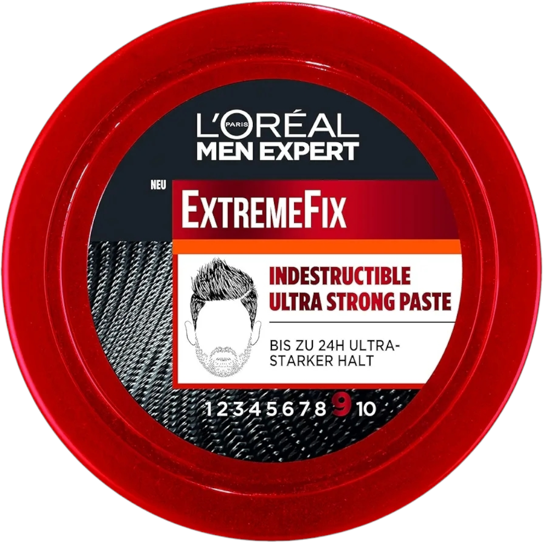 L'Oreal Paris Men Expert Extreme Fix Indestructible Fixing Hair Paste, Ultra Strong Hold, 75ml