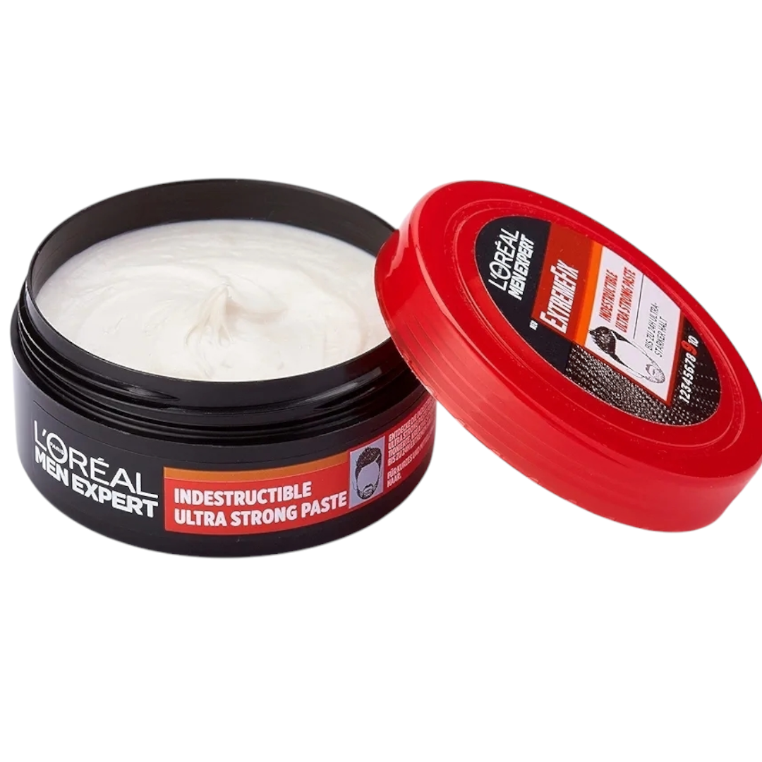 L'Oreal Paris Men Expert Extreme Fix Indestructible Fixing Hair Paste, Ultra Strong Hold, 75ml