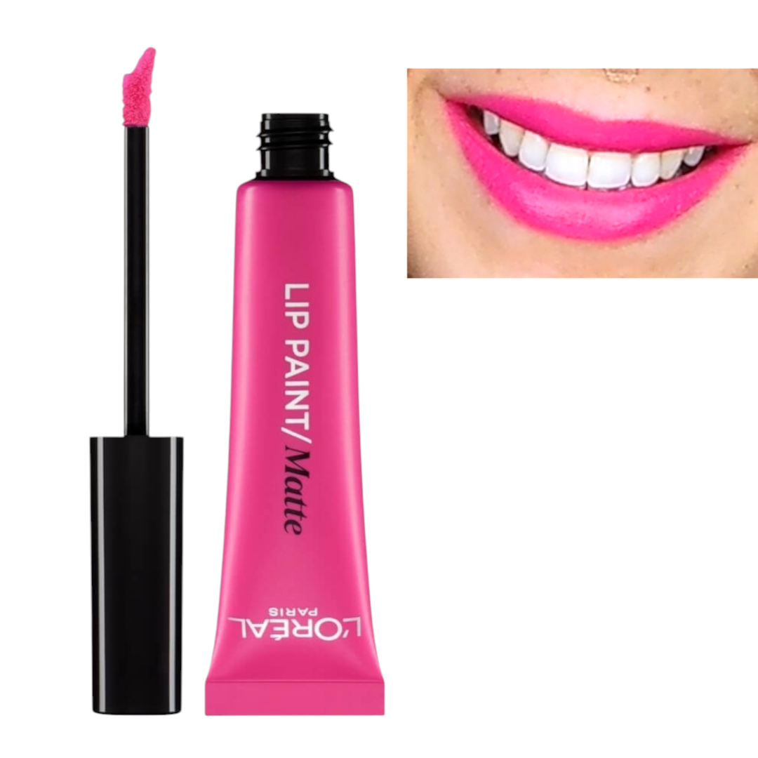 Loreal Paris Lip Paint Matte Liquid Lipstick 202 King Pink
