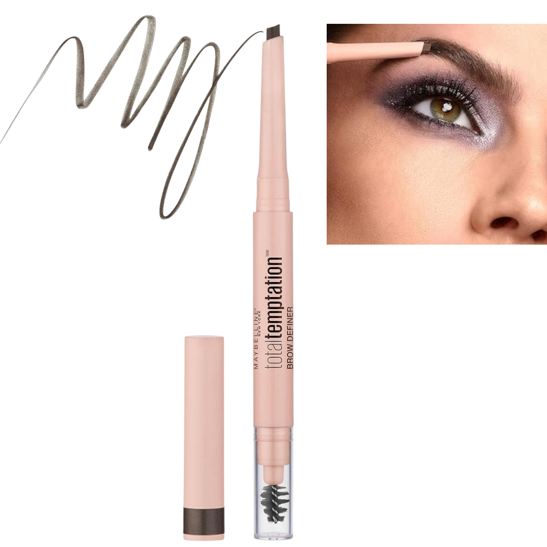 Maybelline Total Temptation Eyebrow Definer Pencil-Deep Brown