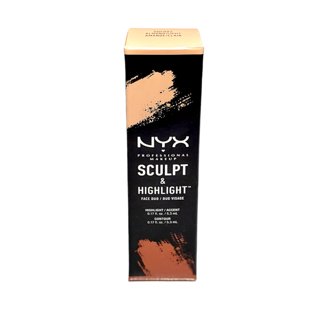 Nyx Professional Makeup Sculpt & Highlight Face Duo Stick - 02 Almond/Light
