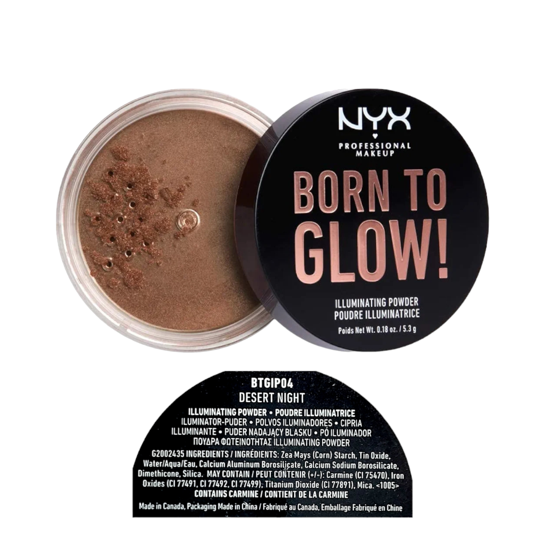 NYX Professional makeup Born To Glow Illuminating Powder- 04 Desert night