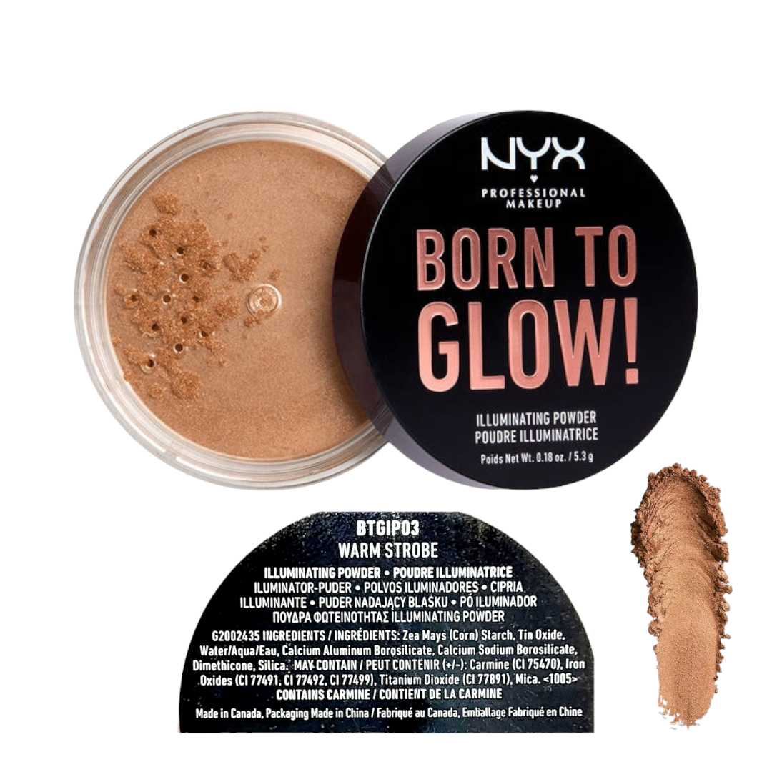 Nyx Professional Makeup Born To Glow Illuminating Powder -03 Warm Strobe