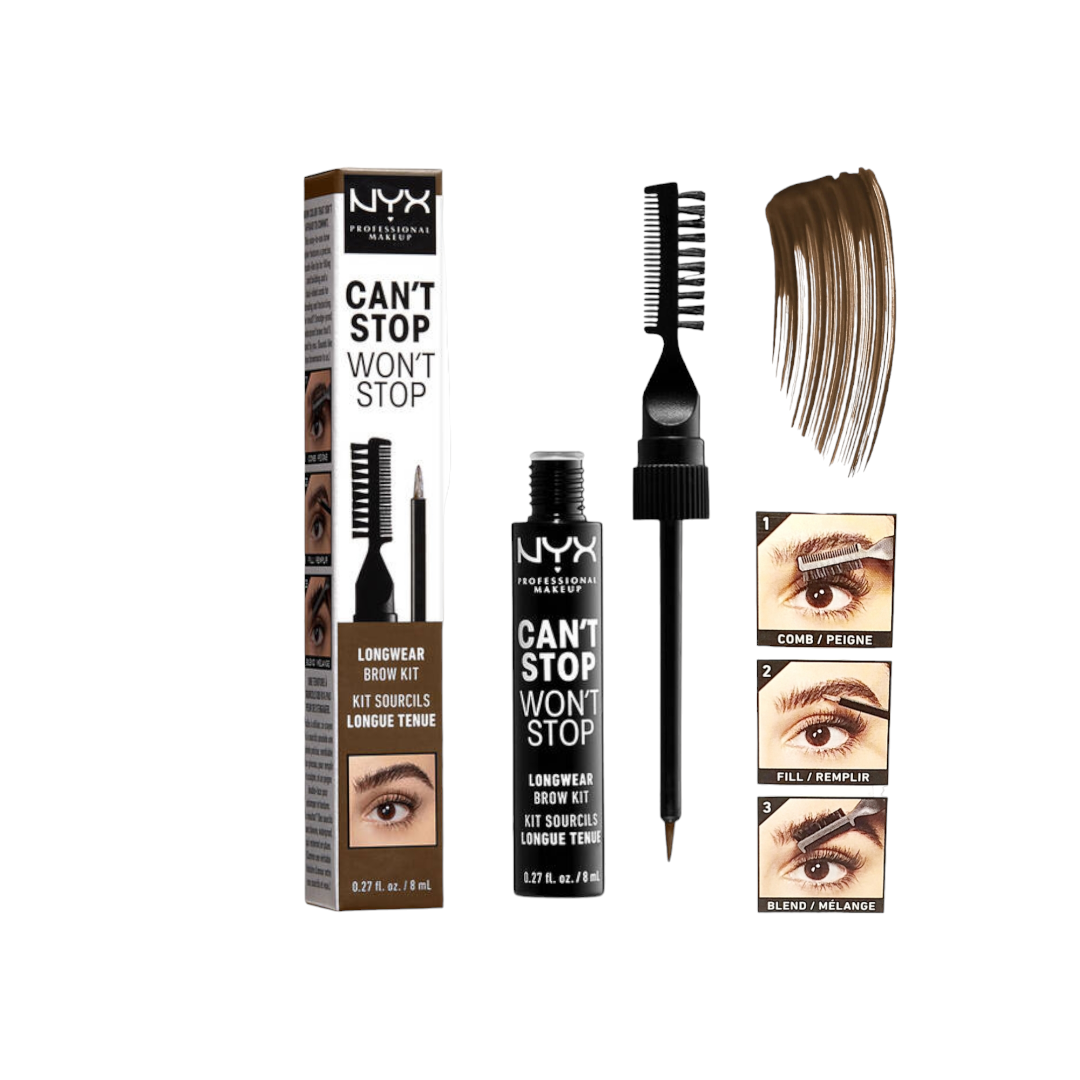 NYX Professional
CAN 'T STOP WON'T
STOP EYEBROW
TINT -Ash brown