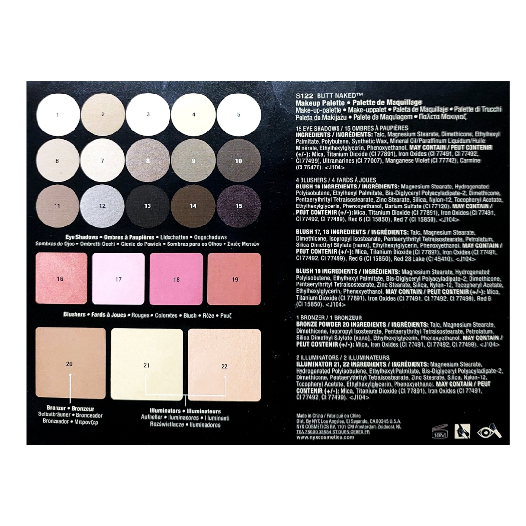 NYX Cosmetics Butt Naked Makeup Palette