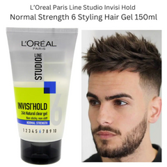 Loreal Paris Line Studio Invisi Hold 6 Normal Strength Styling Hair Gel 150ml