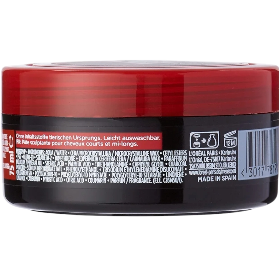 L'Oreal Paris Men Expert Extreme Fix Indestructible Fixing Hair Paste, Ultra Strong Hold, 75ml